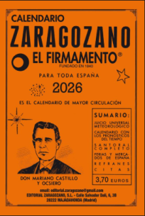 CALENDARIO ZARAGOZANO 2026. (NARANJA) PEQUEÑO